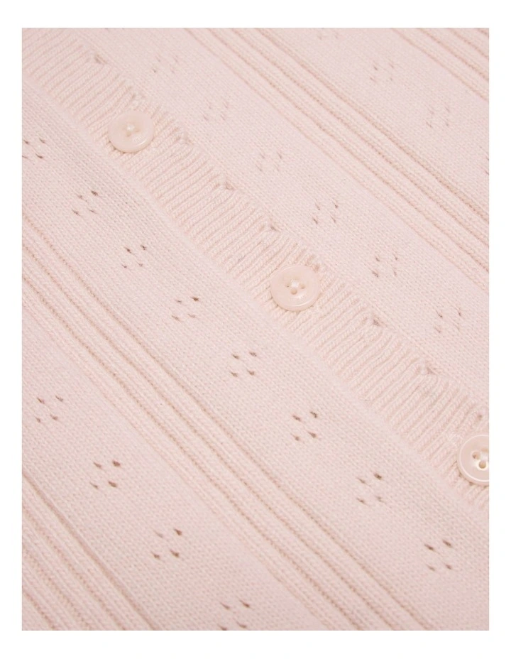 Knit Detail Jumpsuit in Mineral Pink image 5