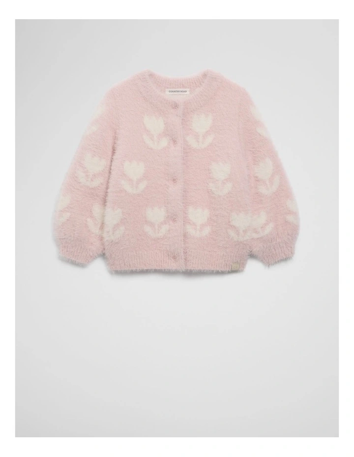 Floral Jacquard Knit in Mineral Pink image 4