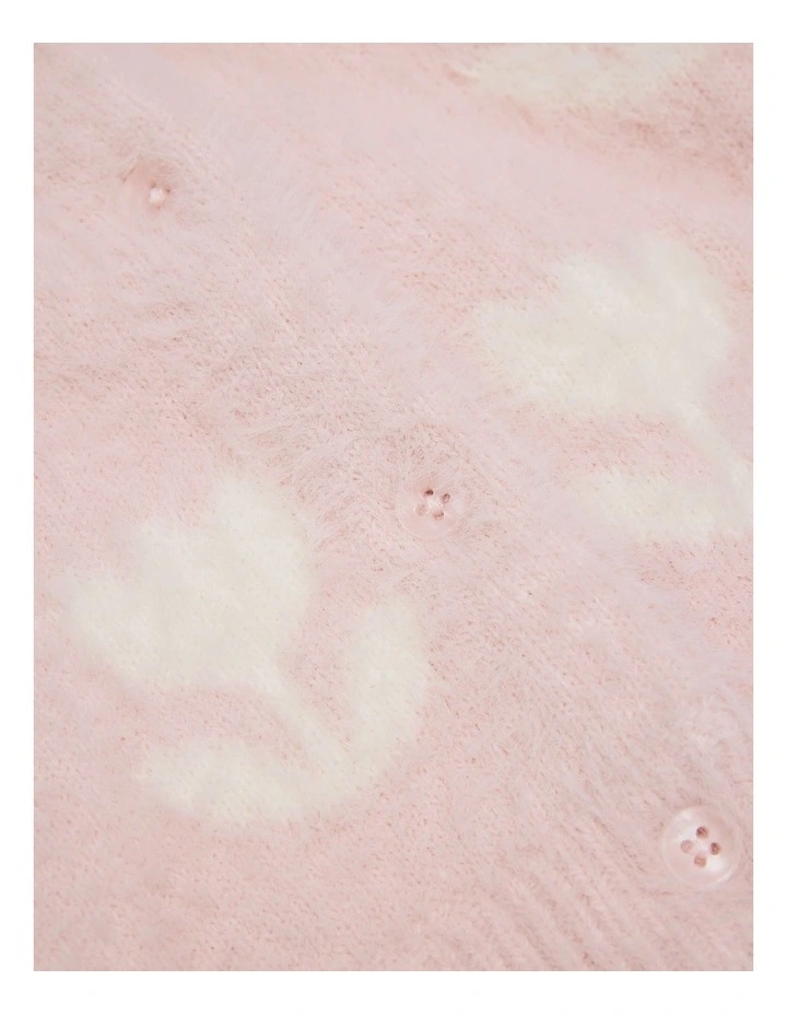 Floral Jacquard Knit in Mineral Pink image 5
