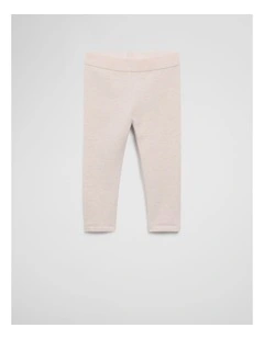 Fleece Lined Legging in Rose Marle