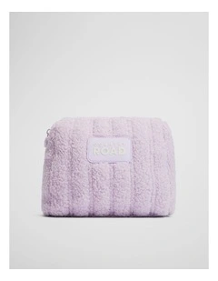 Sherpa Cosmetic Case Bag in Soft Lilac