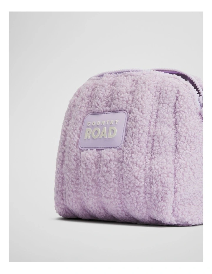 Sherpa Cosmetic Case Bag in Soft Lilac image 2