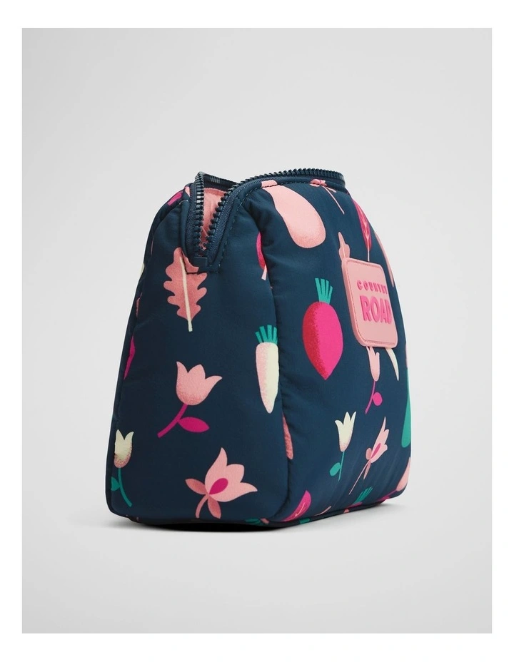 Fruit Cosmetic Bag in Navy Multi image 2