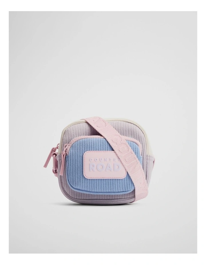 Corduroy Pocket Crossbody in Soft Lilac image 1