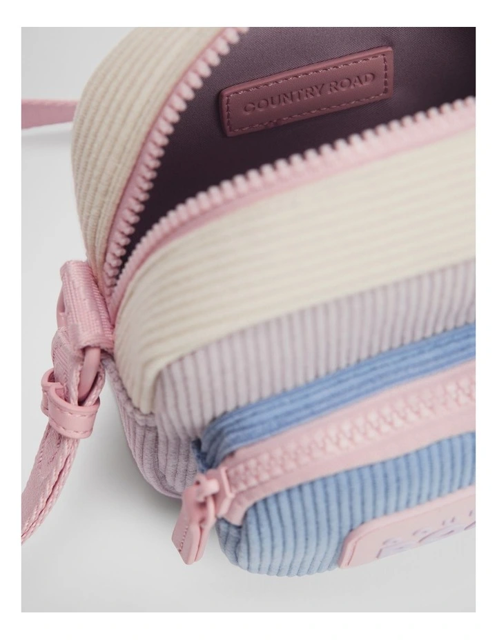 Corduroy Pocket Crossbody in Soft Lilac image 4