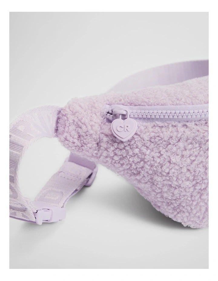 Sherpa Waist Bag in Soft Lilac image 3