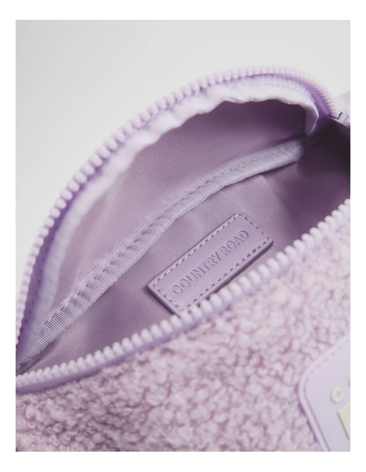 Sherpa Waist Bag in Soft Lilac image 4