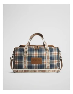 Check Weekender in Chocolate