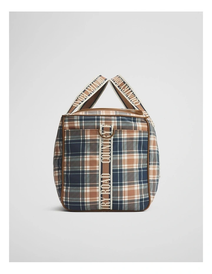 Check Weekender in Chocolate image 3