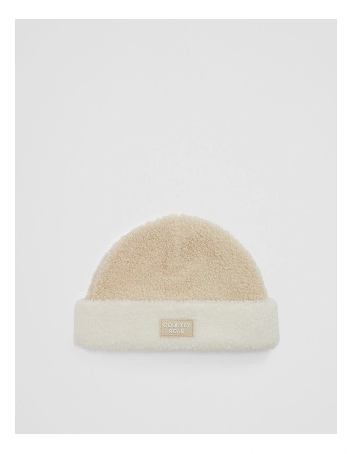 Sherpa Beanie in Wafer image 1