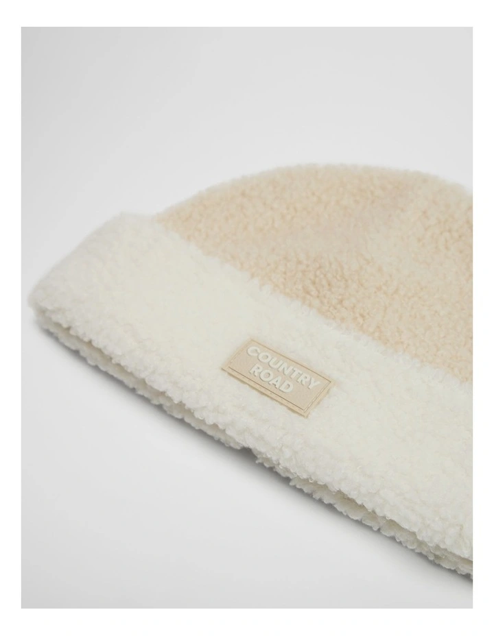 Sherpa Beanie in Wafer image 2