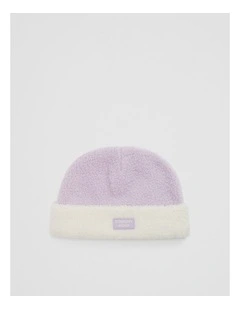 Sherpa Beanie in Soft Lilac