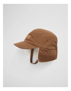 Quilted Cap in Camel