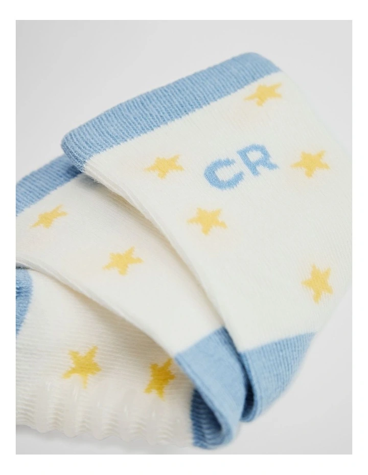 Baby Sock Pack Of 4 in Soft Blue image 2