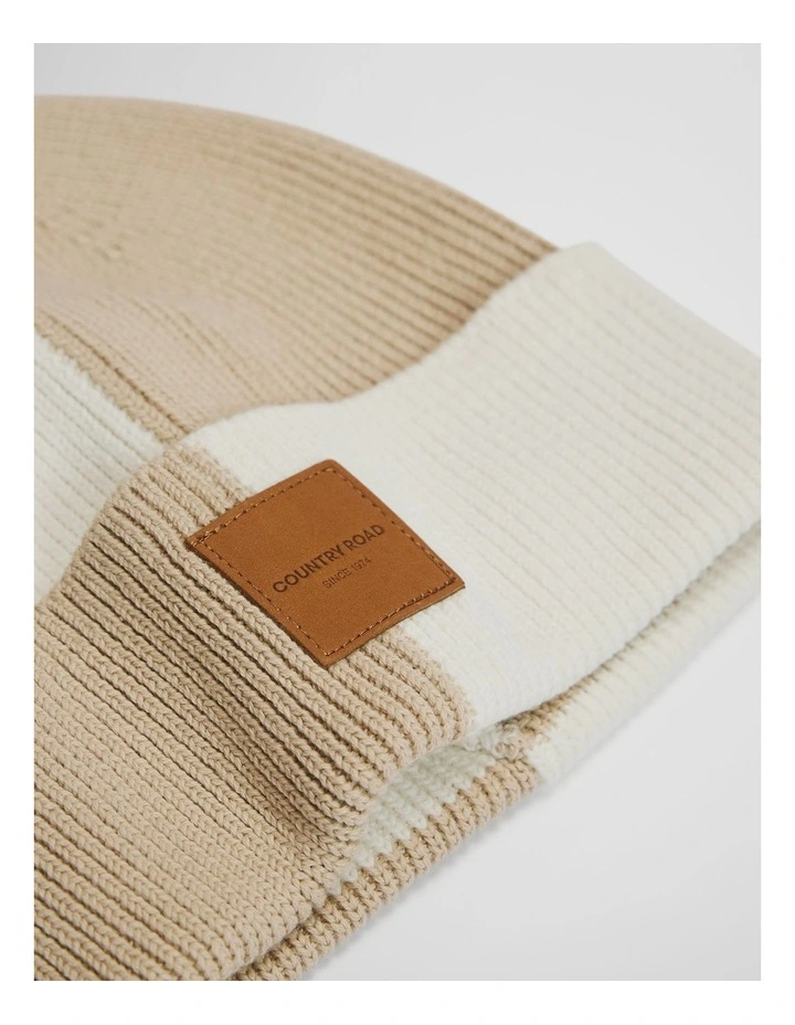 Spliced Beanie in Wafer image 2