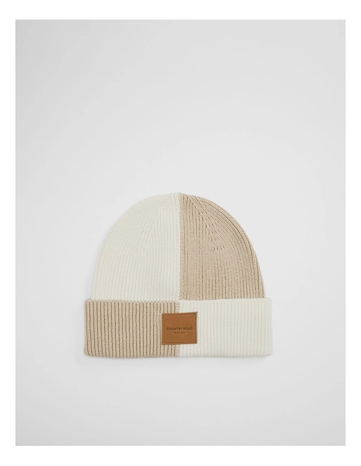 Spliced Beanie in Wafer image 1
