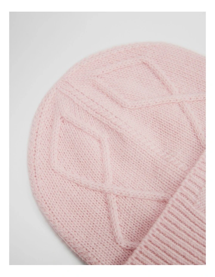 Cable Knit Gift Set in Mineral Pink image 2