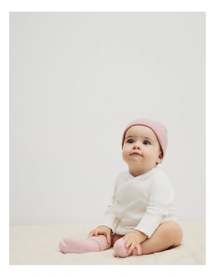 Cable Knit Gift Set in Mineral Pink image 3
