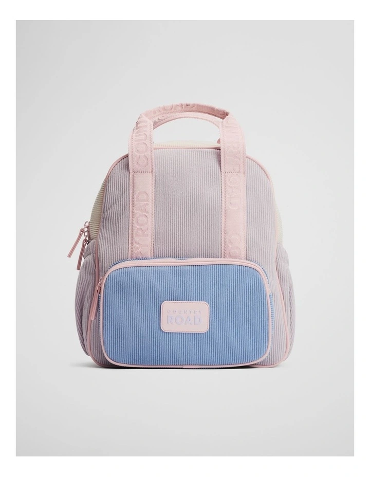 Corduroy Backpack in Soft Lilac image 1