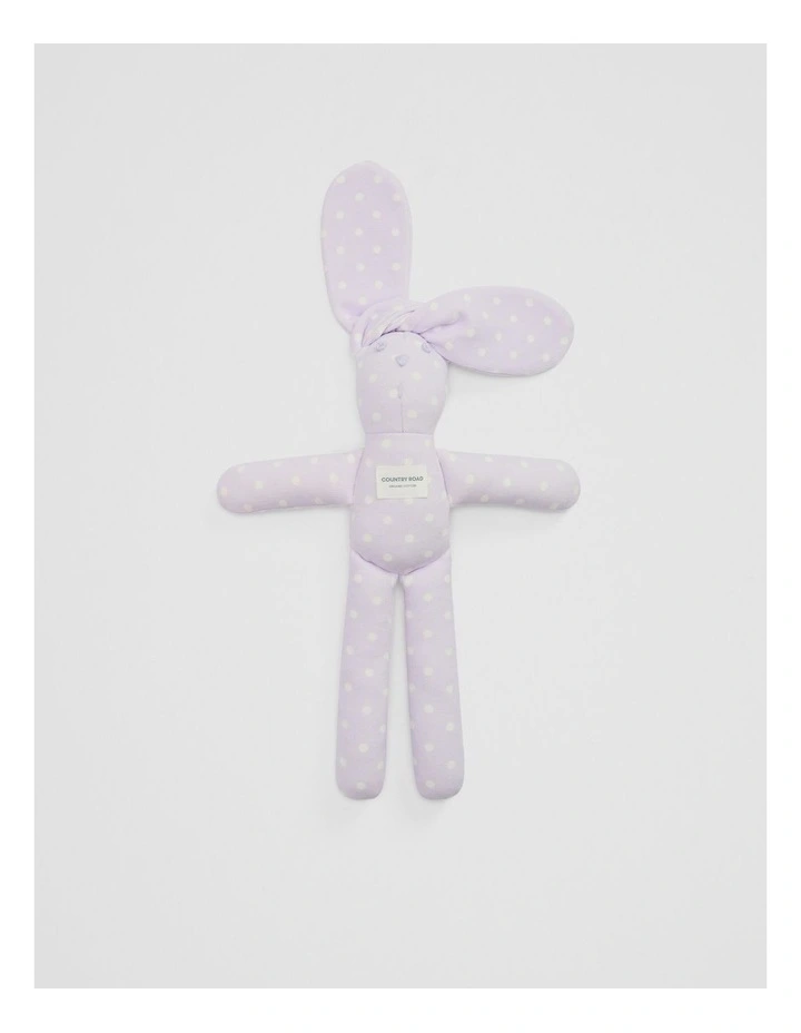 Organically Grown Cotton Bunny in Lilac Spot image 1