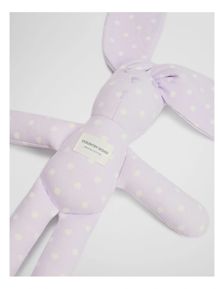 Organically Grown Cotton Bunny in Lilac Spot image 2
