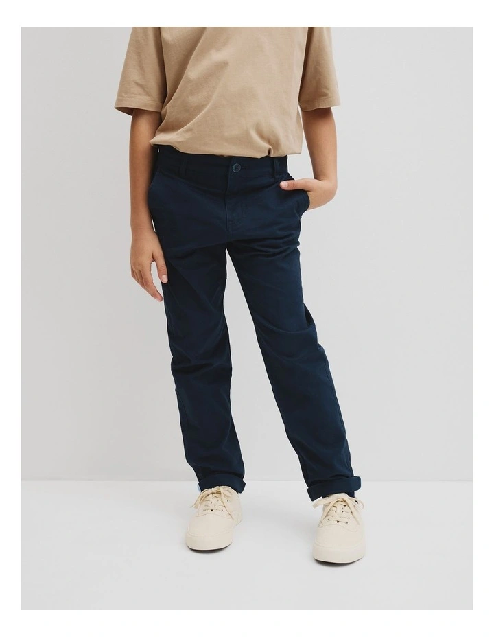 Teen Chino Pant in Navy image 3