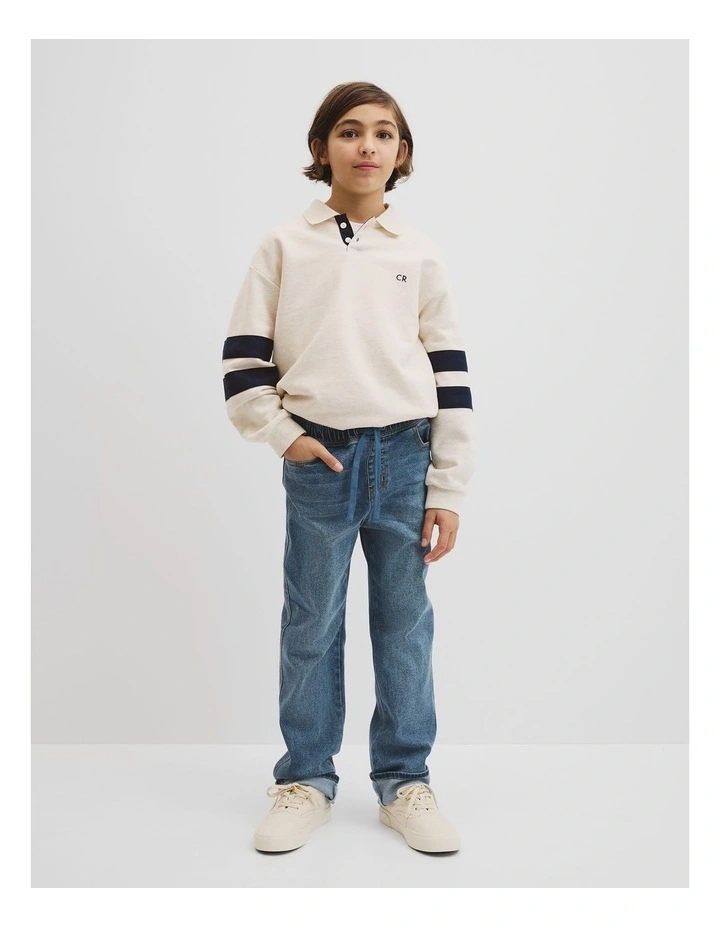 Teen Denim Jogger in Indigo image 1