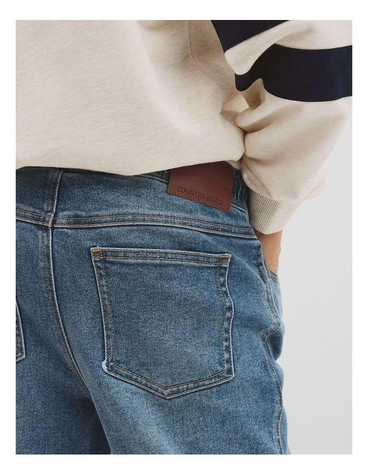 Teen Denim Jogger in Indigo image 4