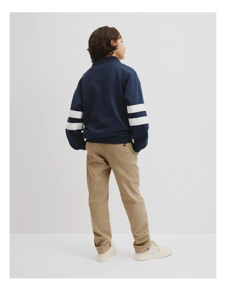 Collared Sweat in Navy image 4