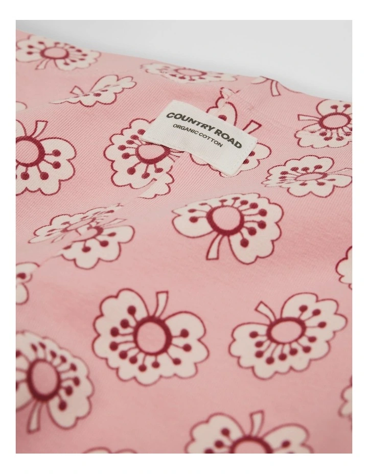 Printed Legging in Blush Poppy image 2