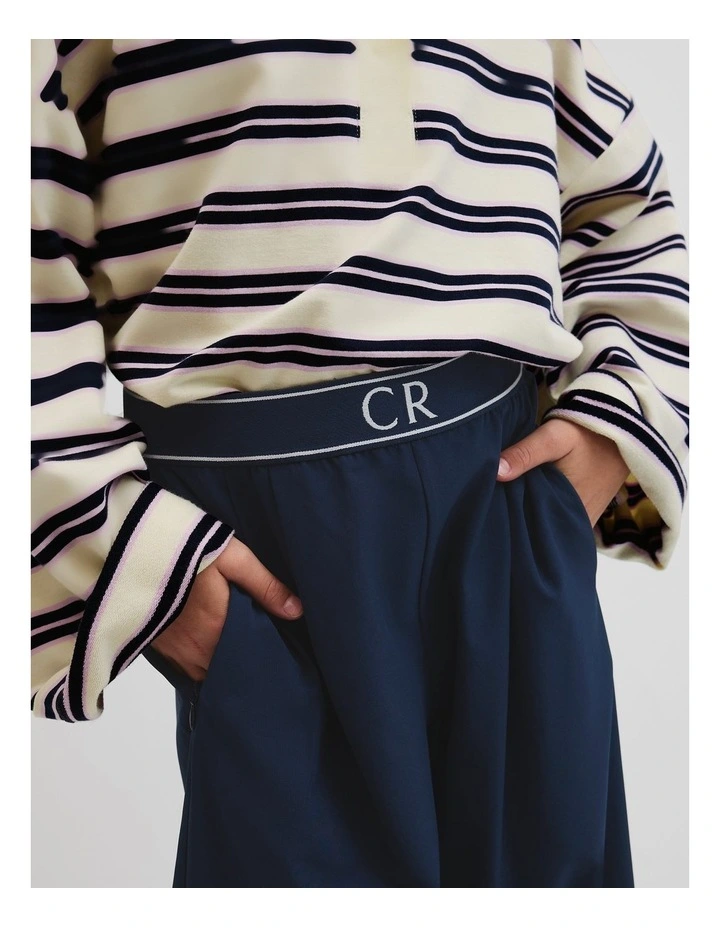 Logo Pull On Pant in Navy image 3