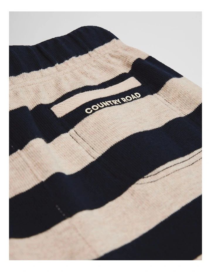 Textured Pull On Pant in Navy Stripe image 4