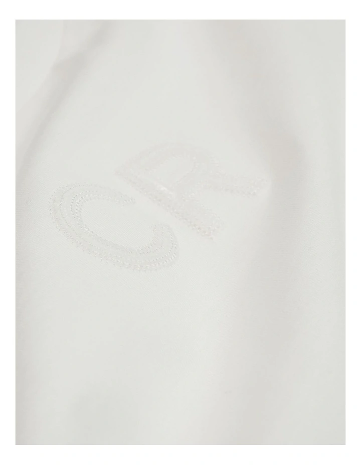 Short Sleeve Sequin Logo T-shirt in Marshmallow image 2