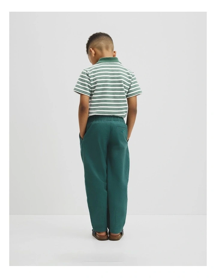 Australian Cotton Pull On Twill Pant in Pine Green image 5