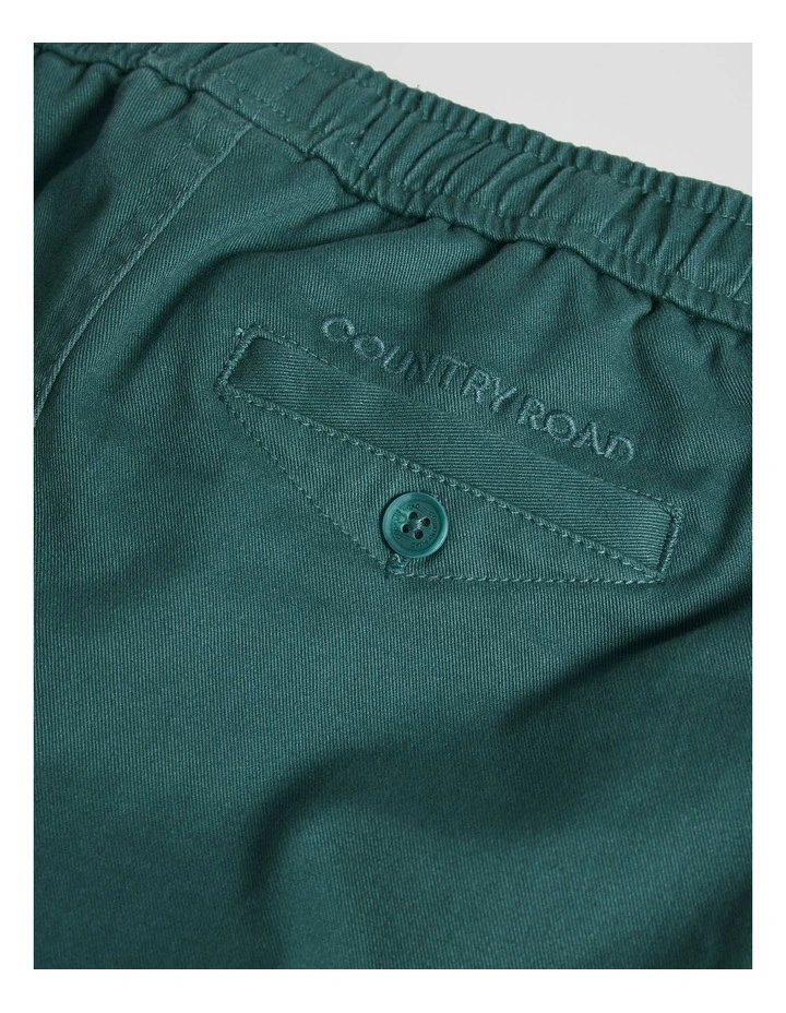 Australian Cotton Pull On Twill Pant in Pine Green image 6