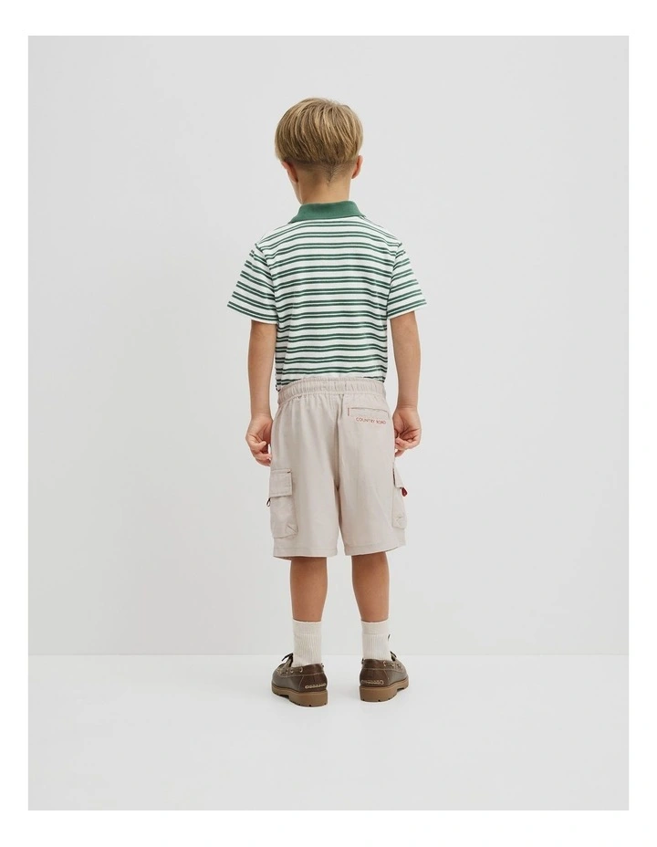 Contrast Cargo Pant Straight in Pebble image 5