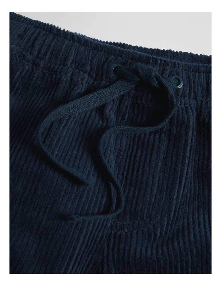 Organically Grown Cotton Pull On Cord Straight in Navy image 6