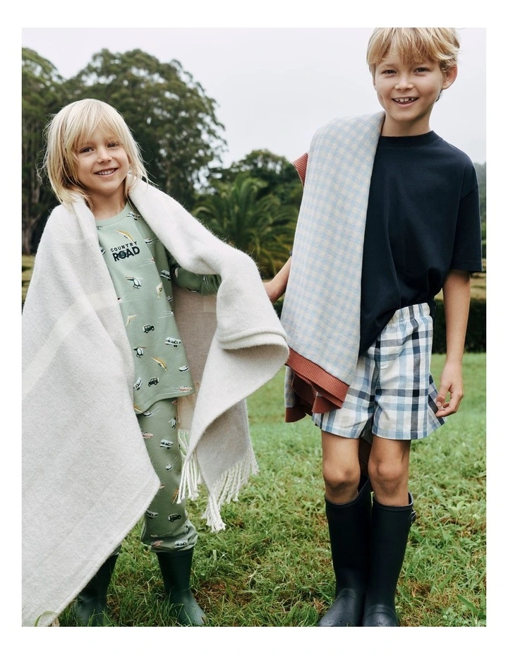 Australian Cotton Long Sleeve Motor Sport Pyjamas in Saltbush image 6