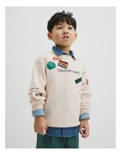 Australian Cotton Adventure Sweat in Oyster