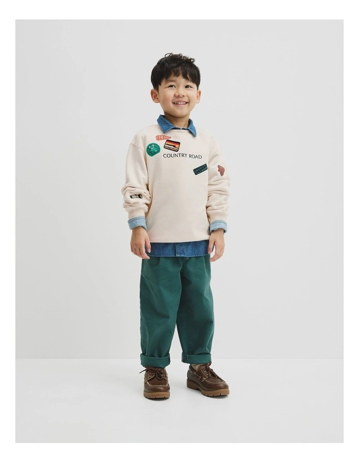Australian Cotton Adventure Sweat in Oyster image 4