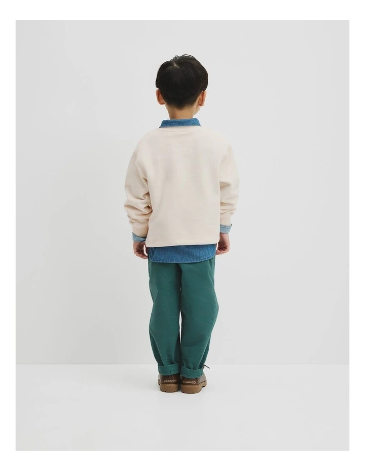 Australian Cotton Adventure Sweat in Oyster image 5