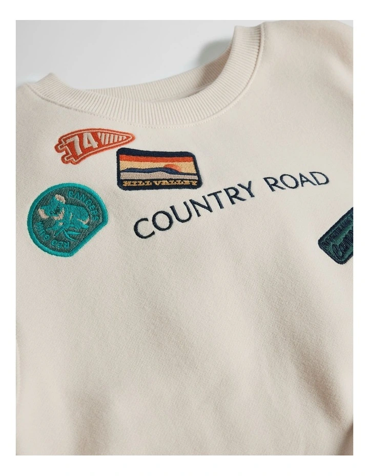 Australian Cotton Adventure Sweat in Oyster image 6