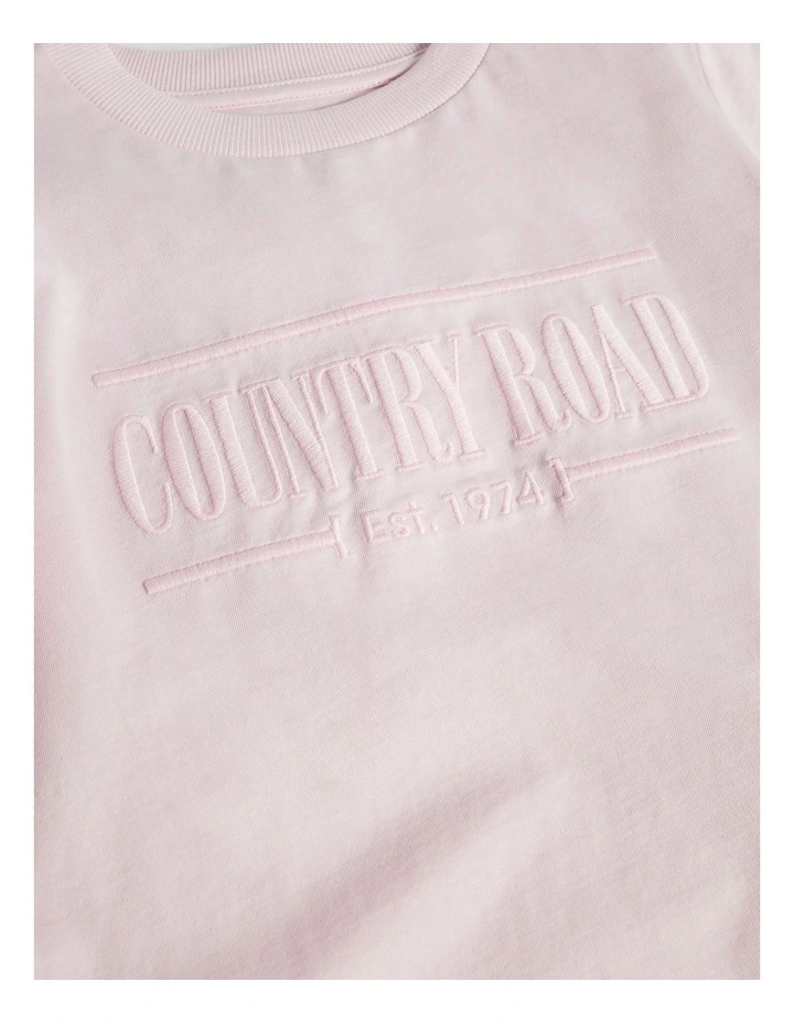 Australian Cotton Heritage T-shirt in Cloud Pink image 2