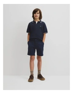 Teen Chino Short in Navy