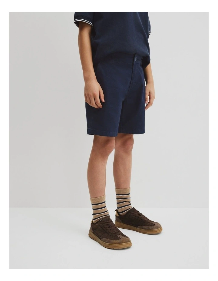 Teen Chino Short in Navy image 4