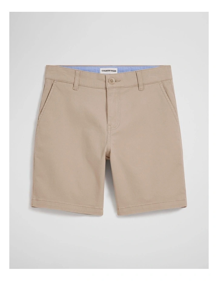 Teen Chino Short in Taupe image 2