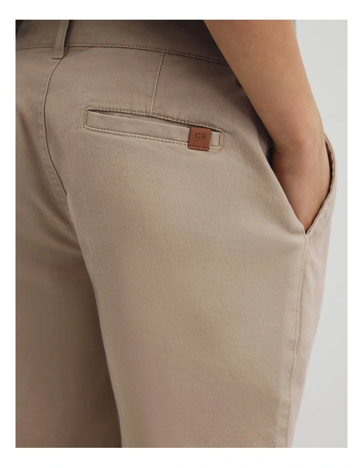 Teen Chino Short in Taupe image 3