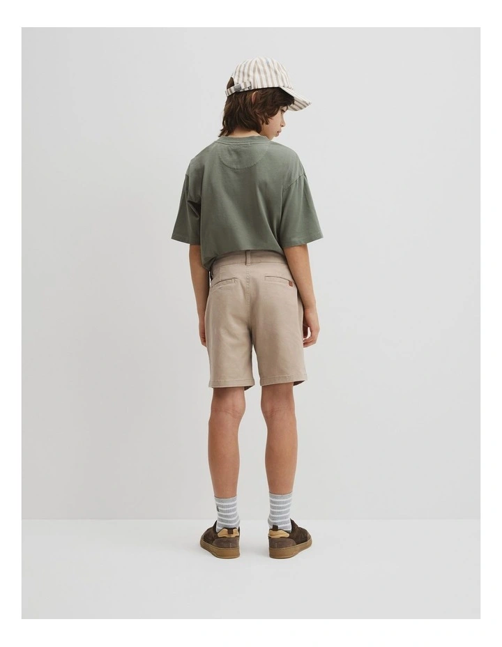 Teen Chino Short in Taupe image 5