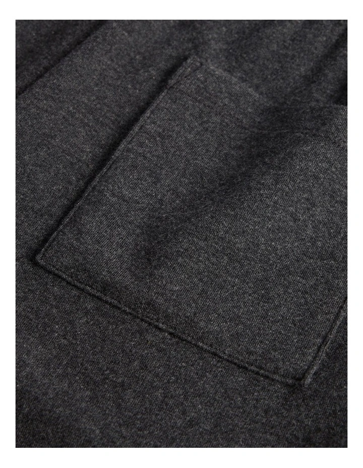 Teen Organically Grown Cotton Blend Short Sleeve Relaxed Pyjama Set in Charcoal Marle image 6