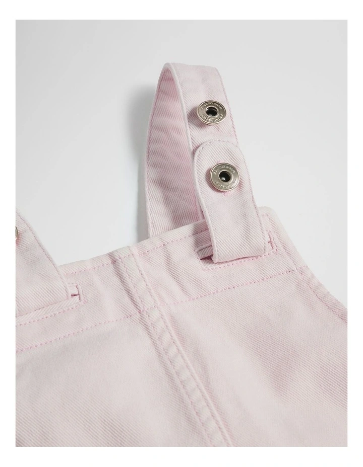 Denim Pinafore in Cloud Pink image 6